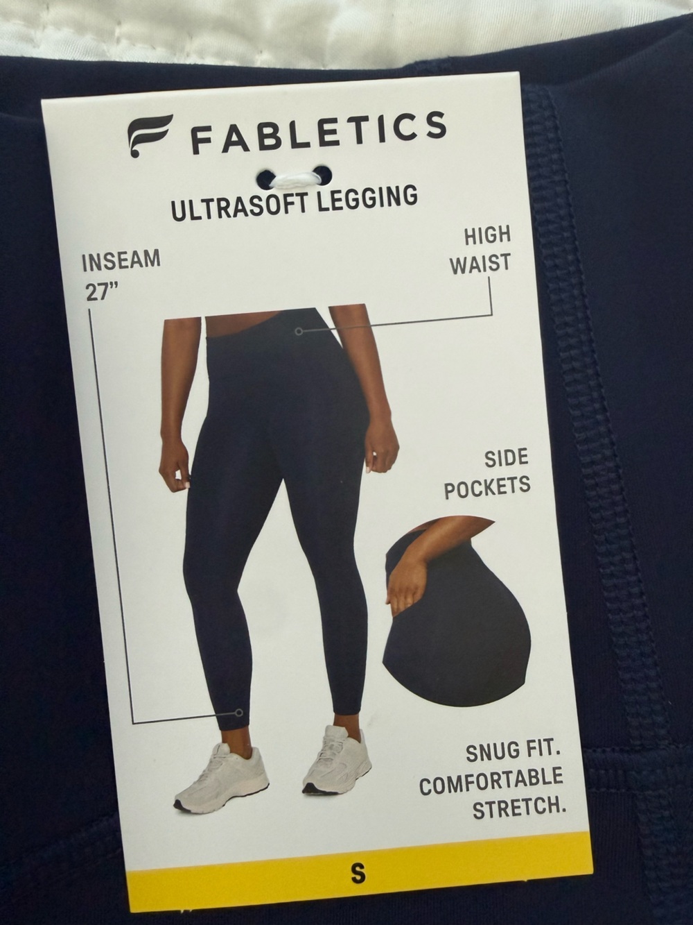 NWT Fabletics Ultrasoft High-Waist Leggings - Navy